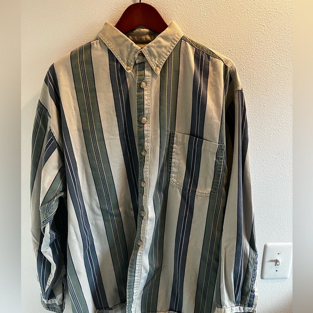 Vintage Striped Button Down